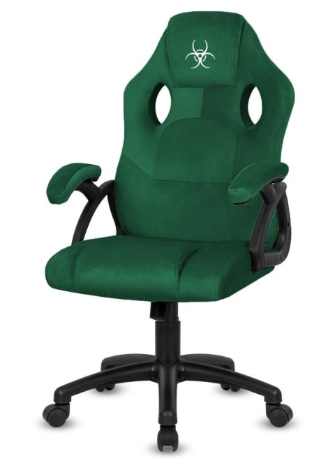 .Fotel obrotowy do biurka CARRERA M ALCANTARA DARK GREEN