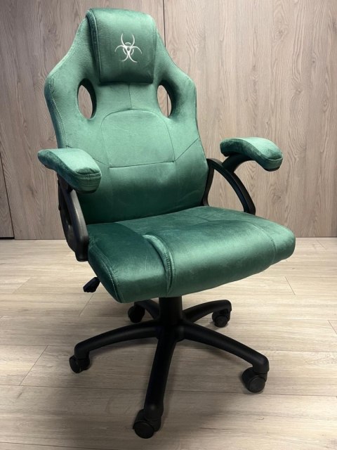 .Fotel obrotowy do biurka CARRERA M ALCANTARA DARK GREEN