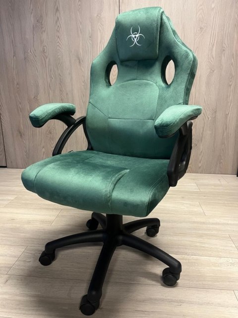 .Fotel obrotowy do biurka CARRERA M ALCANTARA DARK GREEN