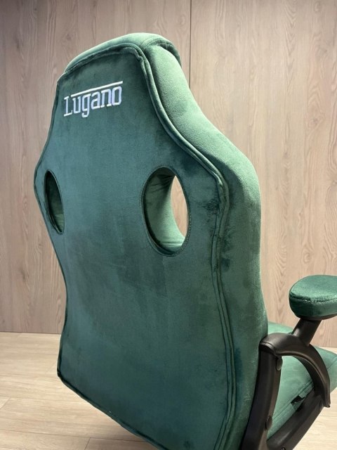 .Fotel obrotowy do biurka CARRERA M ALCANTARA DARK GREEN