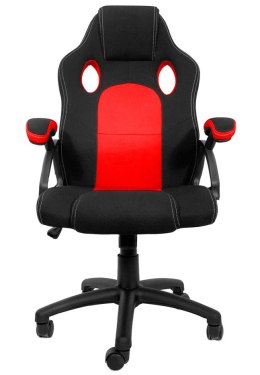 Fotel obrotowy do biurka CARRERA L RED FABRIC