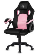 Fotel obrotowy do biurka CARRERA M ALCANTARA BLACK + PINK