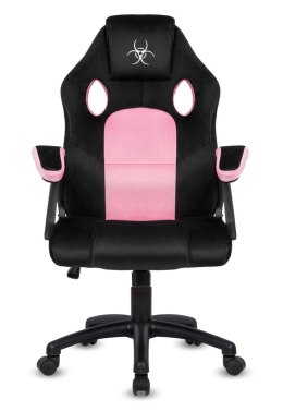Fotel obrotowy do biurka CARRERA M ALCANTARA BLACK + PINK