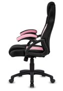 Fotel obrotowy do biurka CARRERA M ALCANTARA BLACK + PINK