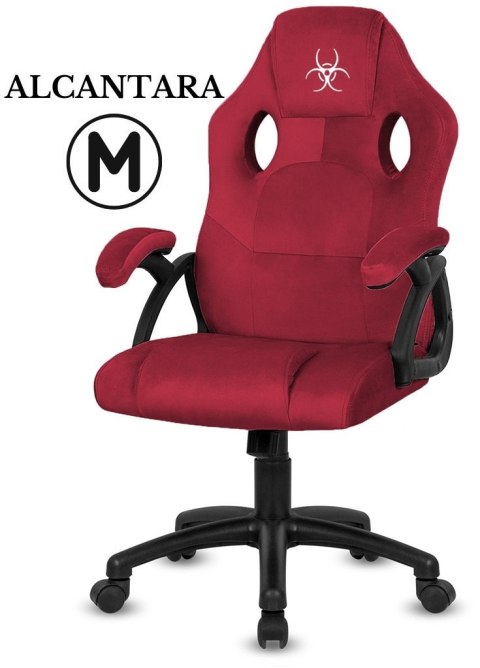 Fotel obrotowy do biurka CARRERA M ALCANTARA BURGUNDY