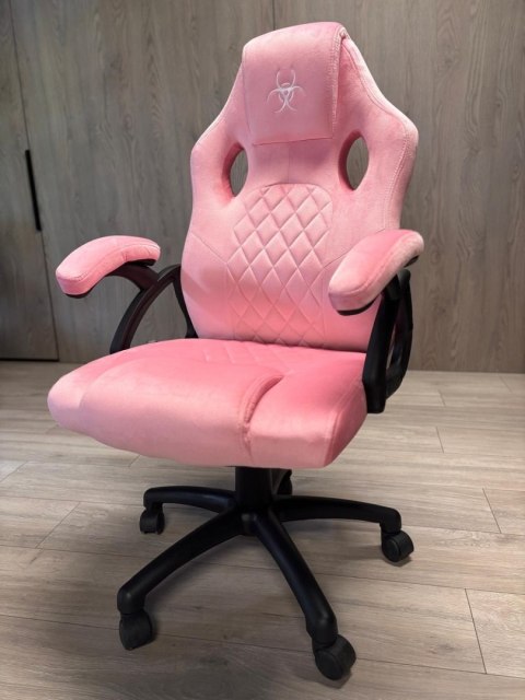 Fotel obrotowy do biurka CARRERA M ALCANTARA CARO PINK