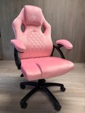 Fotel obrotowy do biurka CARRERA M ALCANTARA CARO PINK