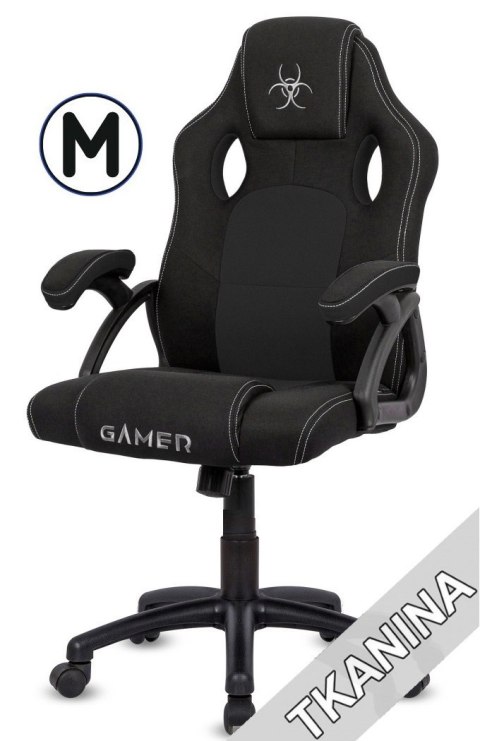 Fotel obrotowy do biurka CARRERA M BLACK FABRIC