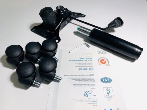 Fotel obrotowy do biurka CARRERA M BLACK FABRIC