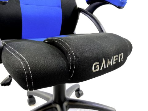 Fotel obrotowy do biurka CARRERA M BLUE FABRIC