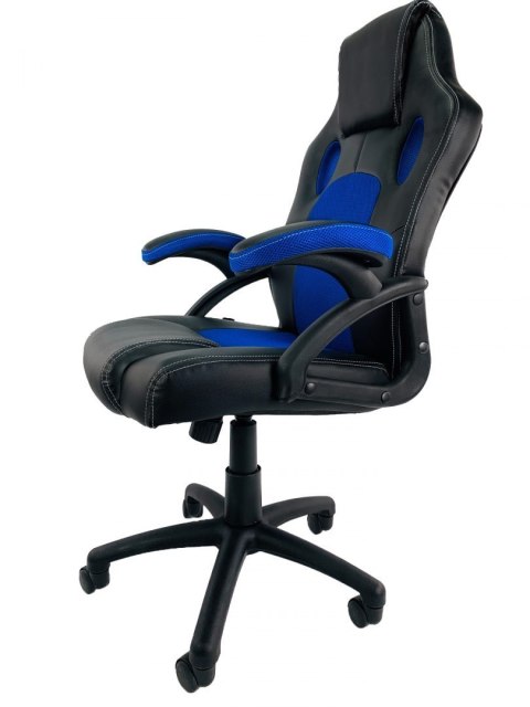 Fotel obrotowy do biurka CARRERA M BLUE PU