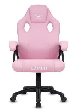 Fotel obrotowy do biurka CARRERA M FULL PINK FABRIC