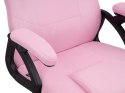 Fotel obrotowy do biurka CARRERA M FULL PINK FABRIC