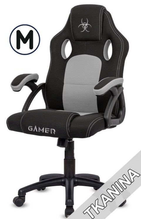 Fotel obrotowy do biurka CARRERA M GREY FABRIC