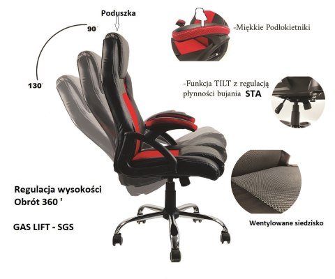 Fotel obrotowy do biurka CARRERA M KHAKI Apple FABRIC