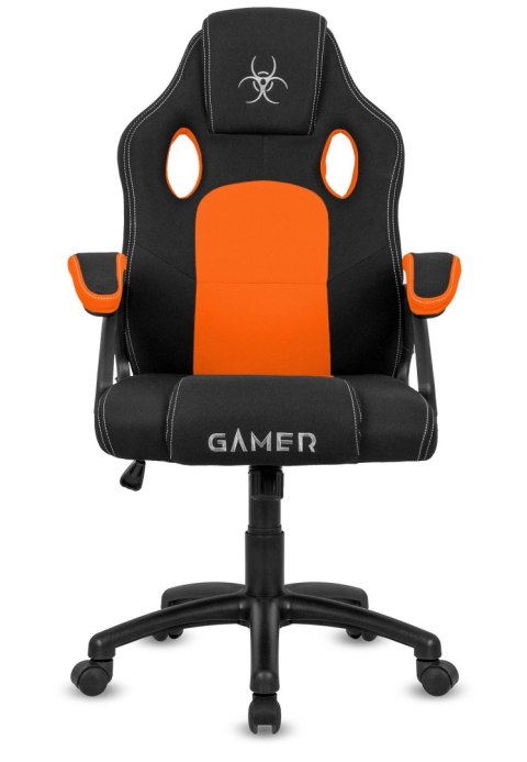 Fotel obrotowy do biurka CARRERA M ORANGE FABRIC OUTLET