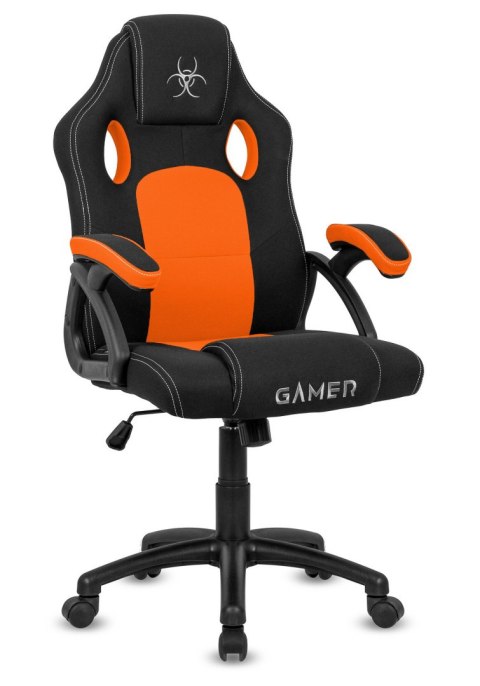 Fotel obrotowy do biurka CARRERA M ORANGE FABRIC OUTLET