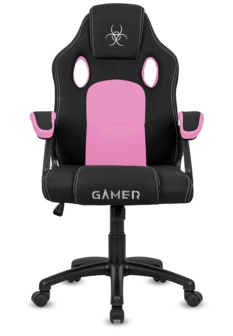 Fotel obrotowy do biurka CARRERA M PINK FABRIC