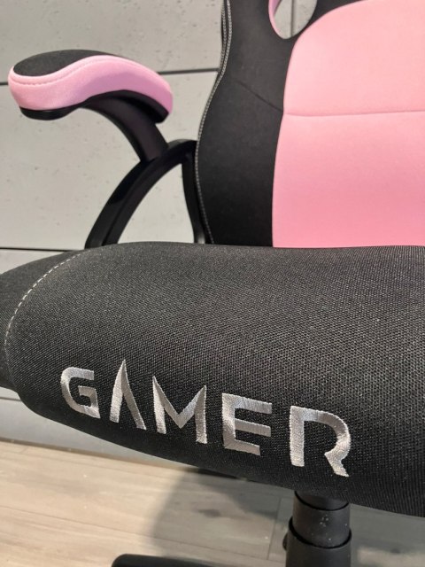 Fotel obrotowy do biurka CARRERA M PINK FABRIC