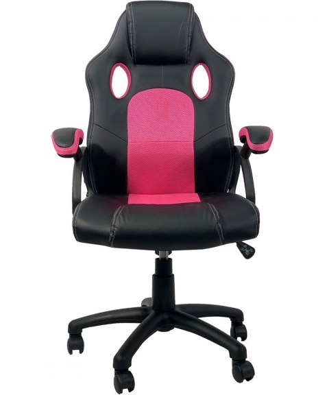 Fotel obrotowy do biurka CARRERA M PINK PU