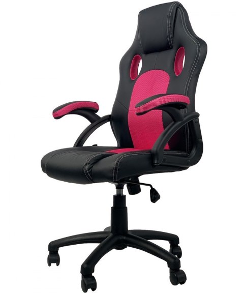 Fotel obrotowy do biurka CARRERA M PINK PU