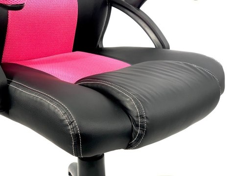 Fotel obrotowy do biurka CARRERA M PINK PU