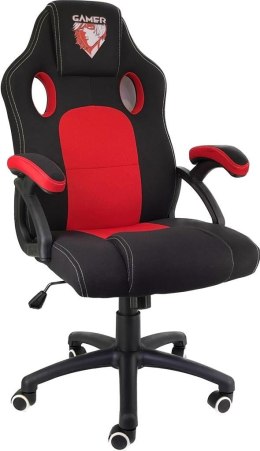 Fotel obrotowy do biurka CARRERA M RED YAKUZA FABRIC