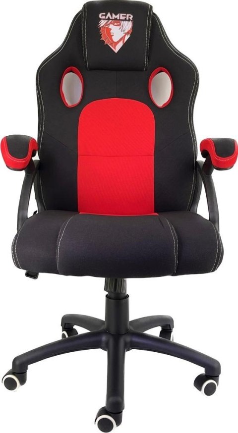 Fotel obrotowy do biurka CARRERA M RED YAKUZA FABRIC