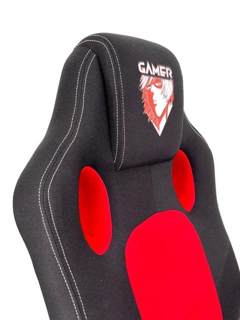 Fotel obrotowy do biurka CARRERA M RED YAKUZA FABRIC