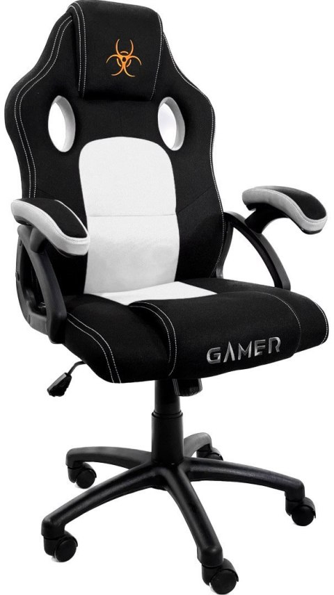 Fotel obrotowy do biurka CARRERA M WHITE FABRIC