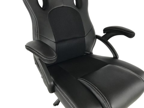 Fotel obrotowy do biurka CARRERA PRO BLACK