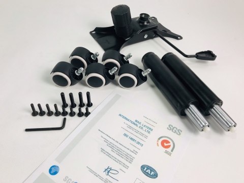 Fotel obrotowy do biurka CARRERA PRO BLACK