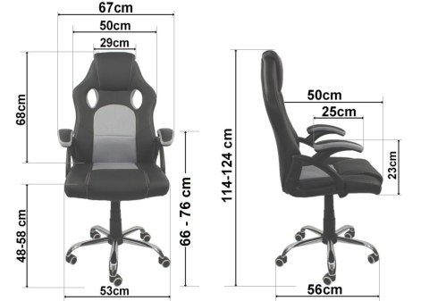 Fotel obrotowy do biurka CARRERA PRO RED II GATUNEK
