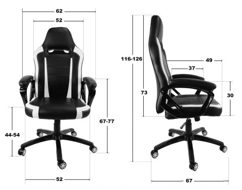 Fotel obrotowy do biurka HELLCAT SPC ALCANTARA