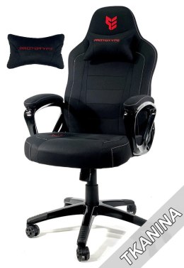 Fotel obrotowy do biurka HELLCAT SPC BLACK FABRIC POWYSTAWOWY