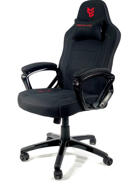 Fotel obrotowy do biurka HELLCAT SPC BLACK FABRIC POWYSTAWOWY