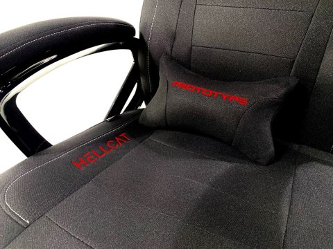 Fotel obrotowy do biurka HELLCAT SPC BLACK FABRIC POWYSTAWOWY