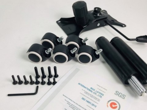 Fotel obrotowy do biurka HELLCAT SPC BLACK FABRIC