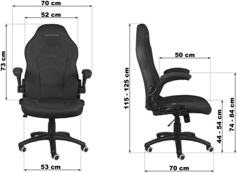 Fotel obrotowy do biurka HYPER ALCANTARA SPC II GATUNEK