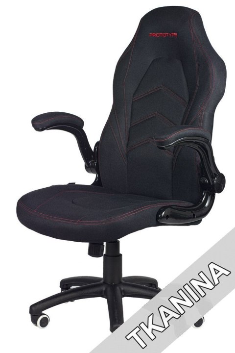 Fotel obrotowy do biurka HYPER BLACK FABRIC SPC
