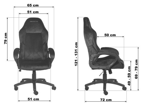 Fotel obrotowy do biurka ICON ALCANTARA