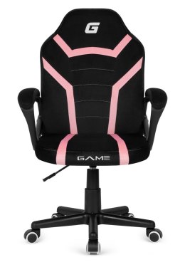 Fotel obrotowy do biurka MARIO ALCANTARA BLACK + PINK