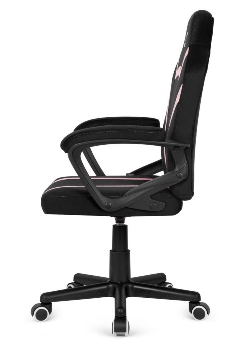 Fotel obrotowy do biurka MARIO ALCANTARA BLACK + PINK