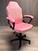 Fotel obrotowy do biurka MARIO ALCANTARA CARO PINK