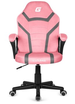 Fotel obrotowy do biurka MARIO ALCANTARA PINK + GREY