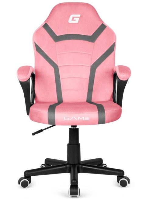 Fotel obrotowy do biurka MARIO ALCANTARA PINK + GREY