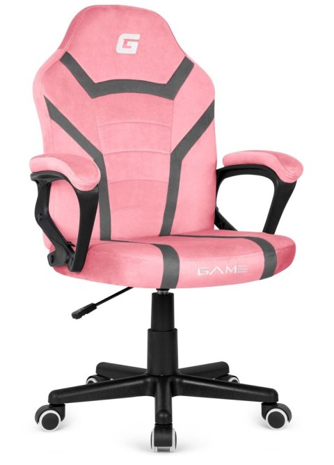 Fotel obrotowy do biurka MARIO ALCANTARA PINK + GREY