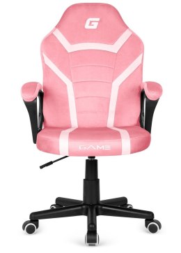 Fotel obrotowy do biurka MARIO ALCANTARA PINK + WHITE