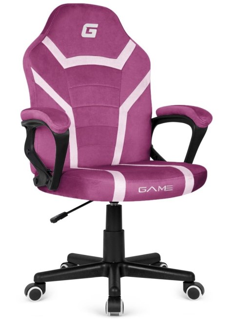 Fotel obrotowy do biurka MARIO ALCANTARA PURPLE + WHITE