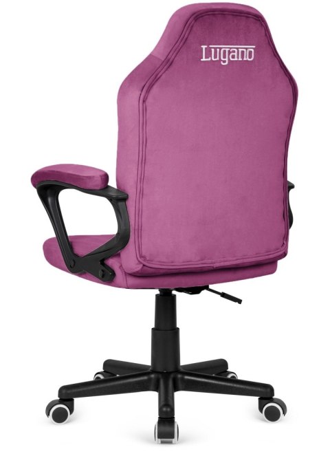 Fotel obrotowy do biurka MARIO ALCANTARA PURPLE + WHITE